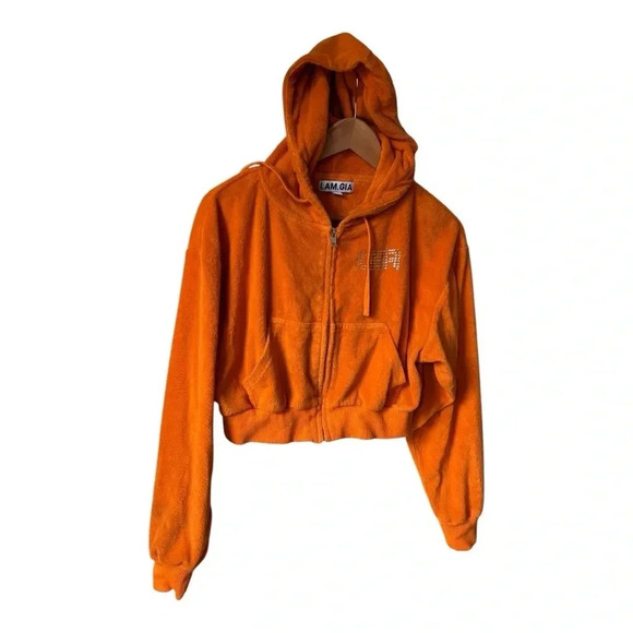 I AM GIA Tracksuit Set Burnt Orange Women’s Size XS/S Y2K - Picture 3 of 14